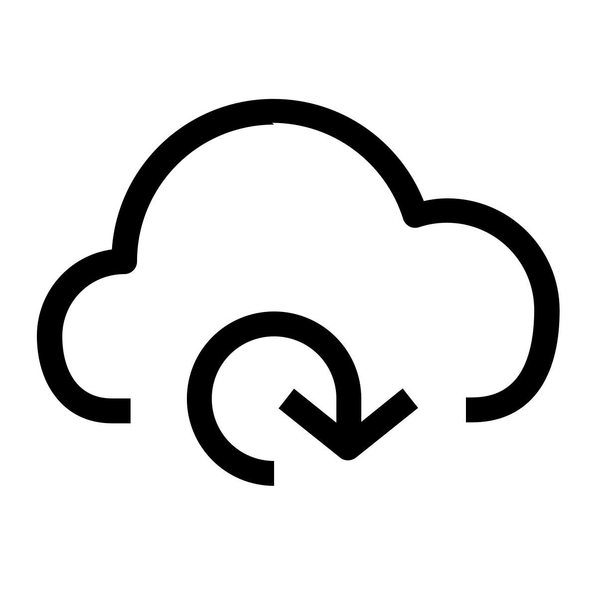 cloud redo icon