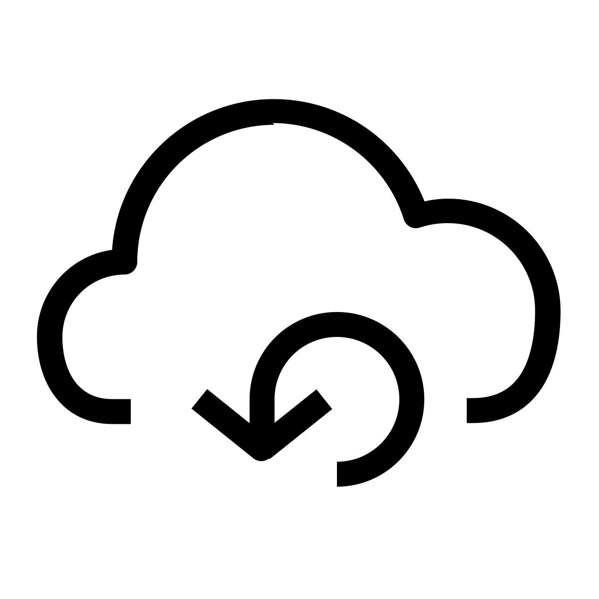 Desfazer na nuvem icon