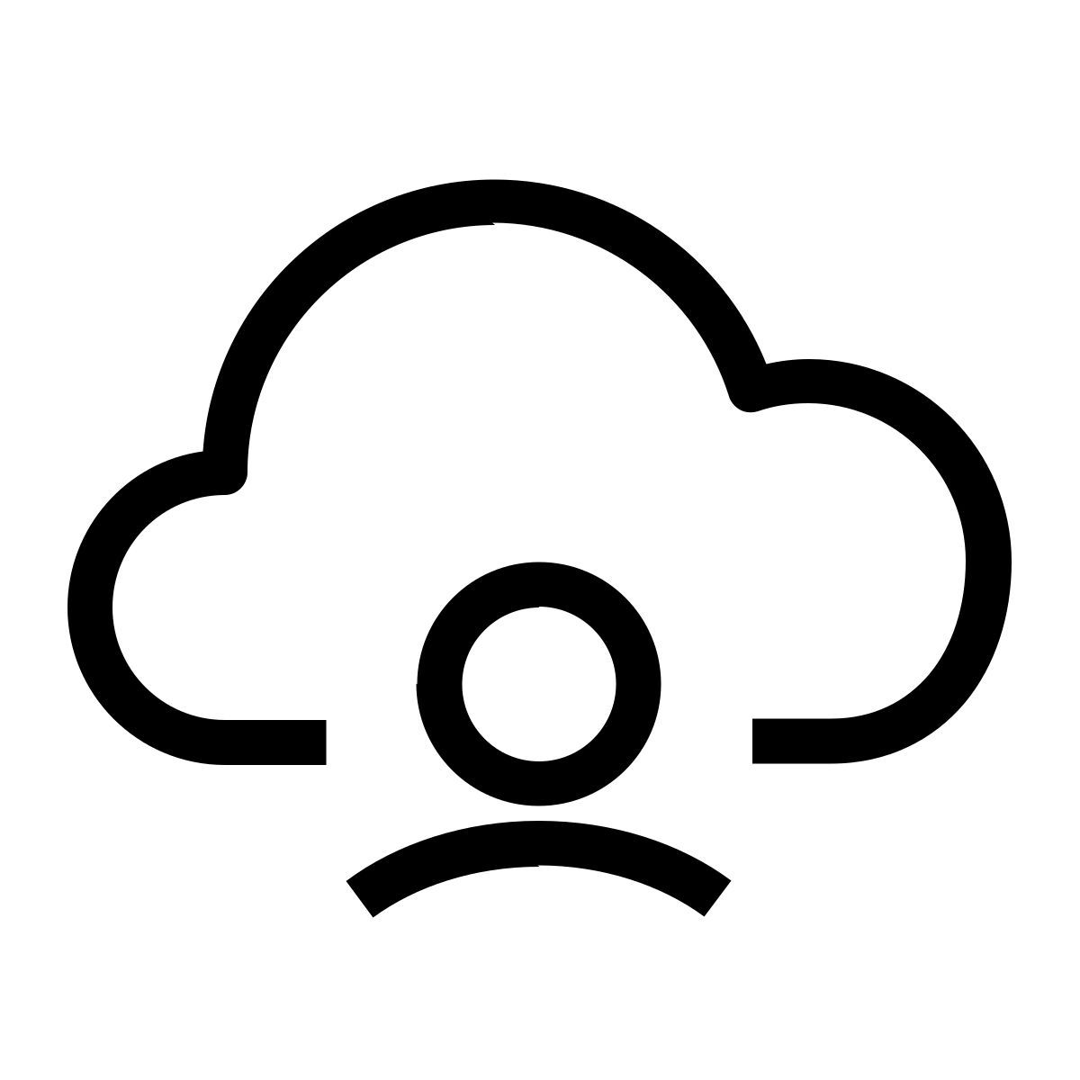cloud user icon