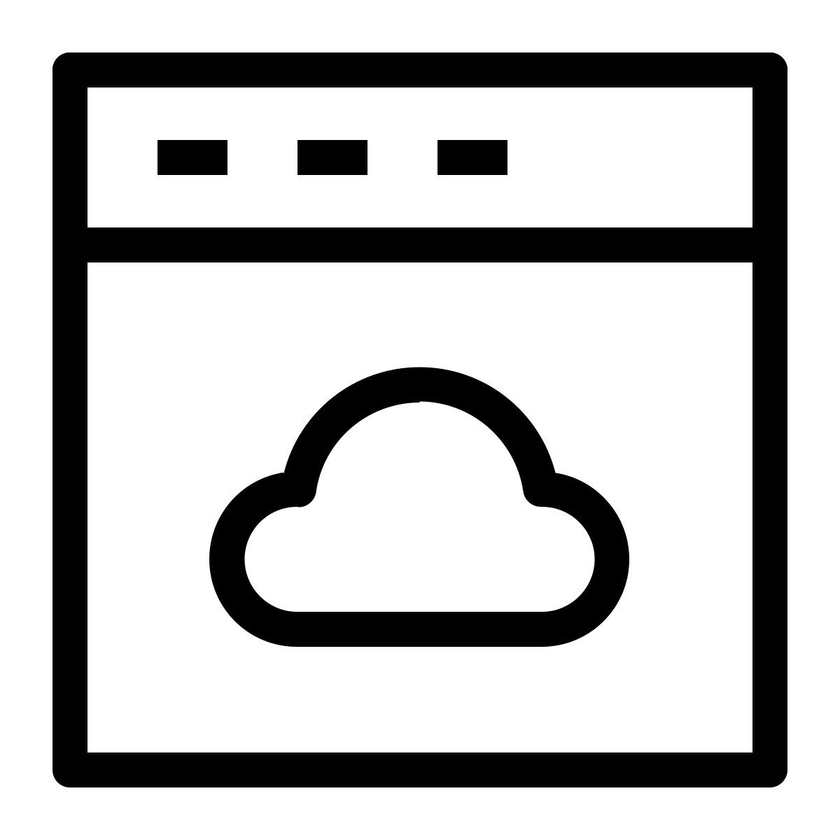 cloud website icon