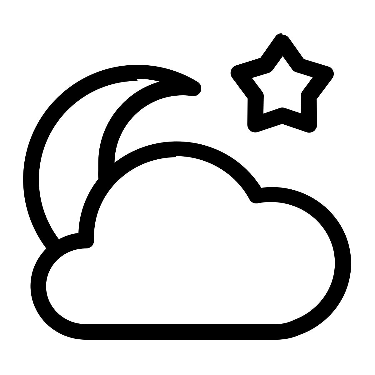 cloudy night icon