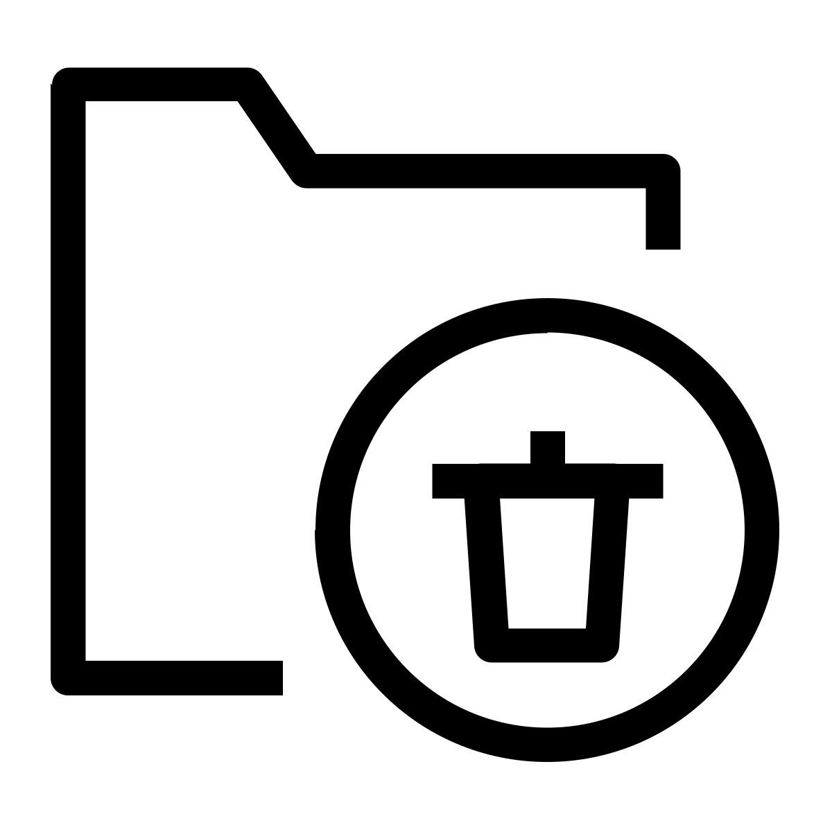 delete folder icon