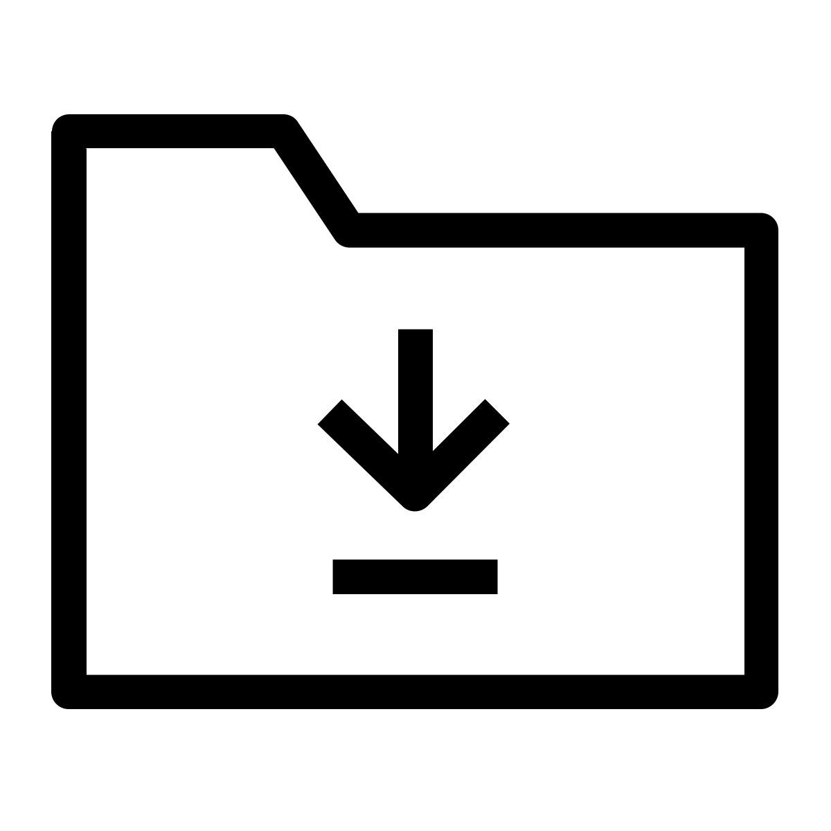ordner herunterladen icon