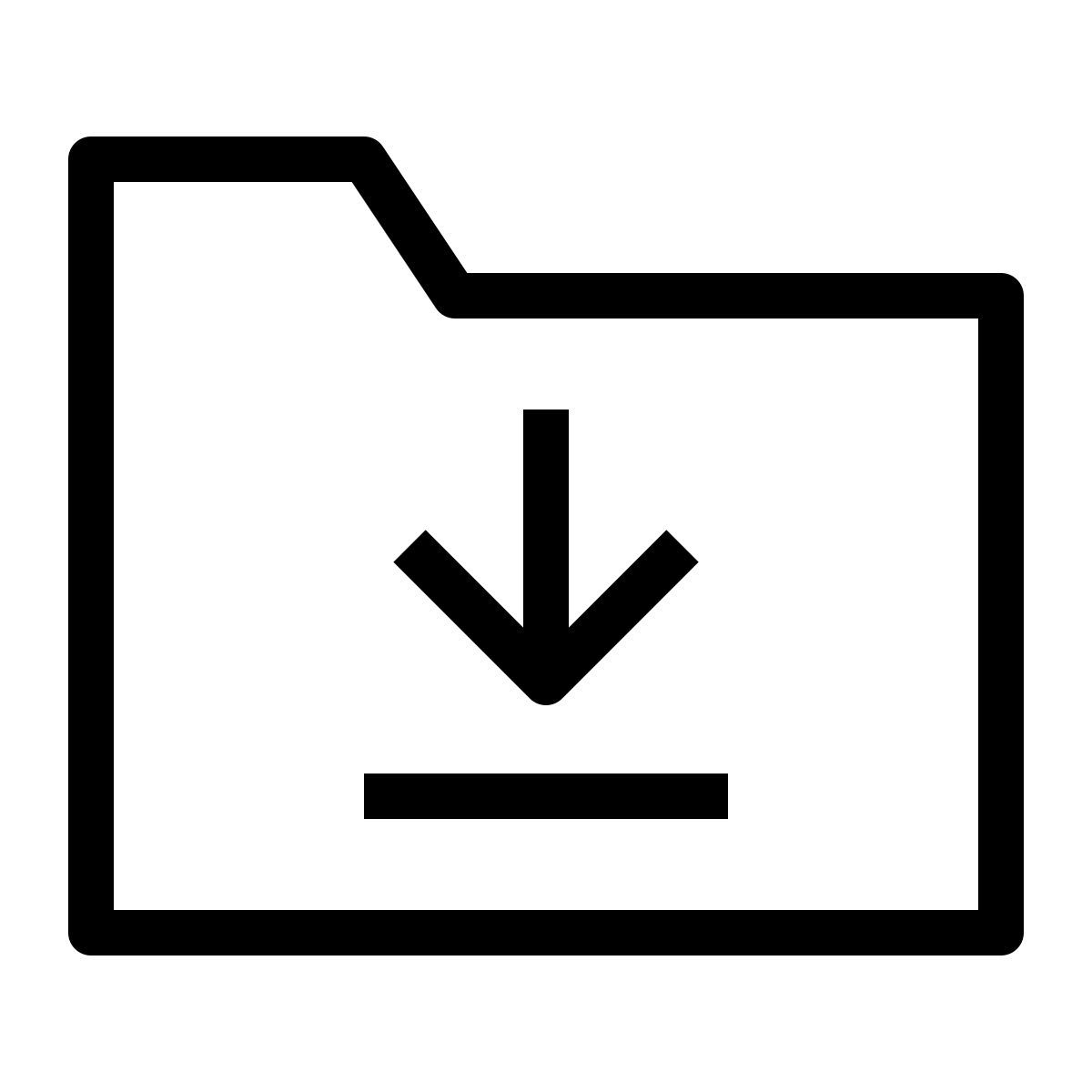 ordner herunterladen icon