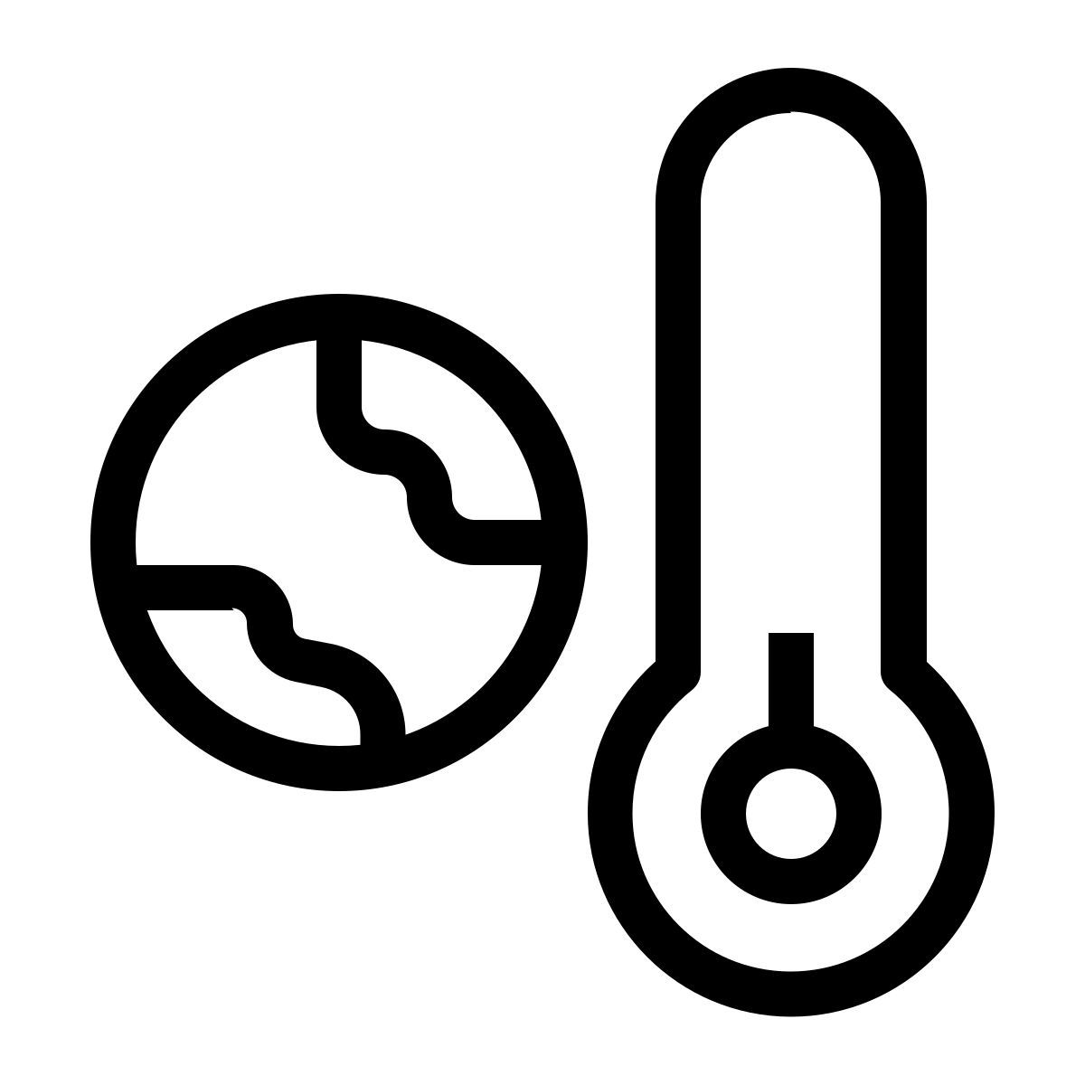 earth low temperature icon