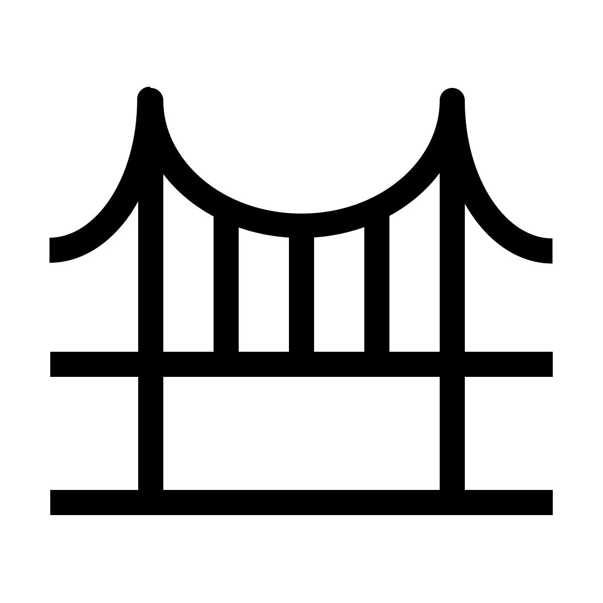ponte golden gate icon