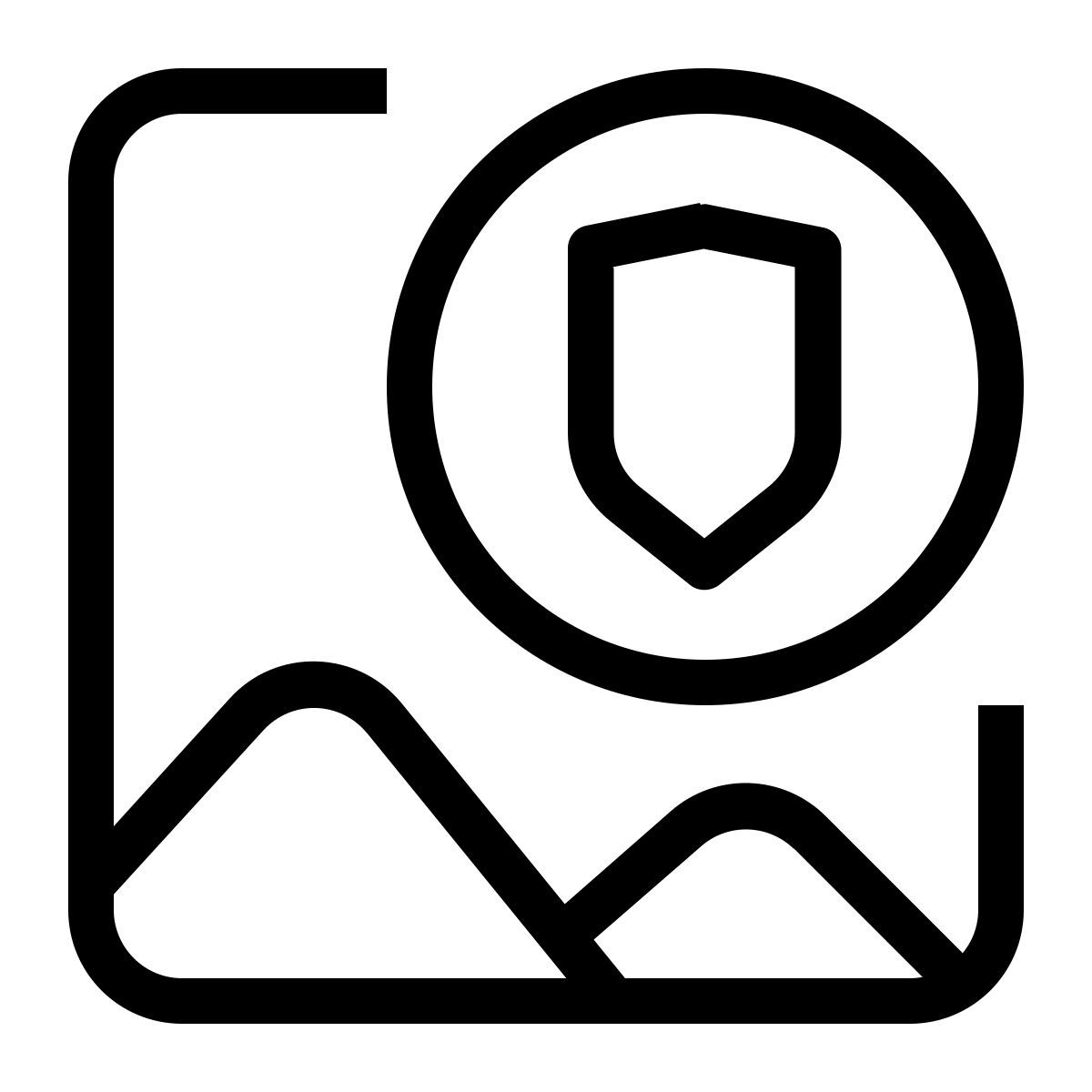 Bouclier d'image icon