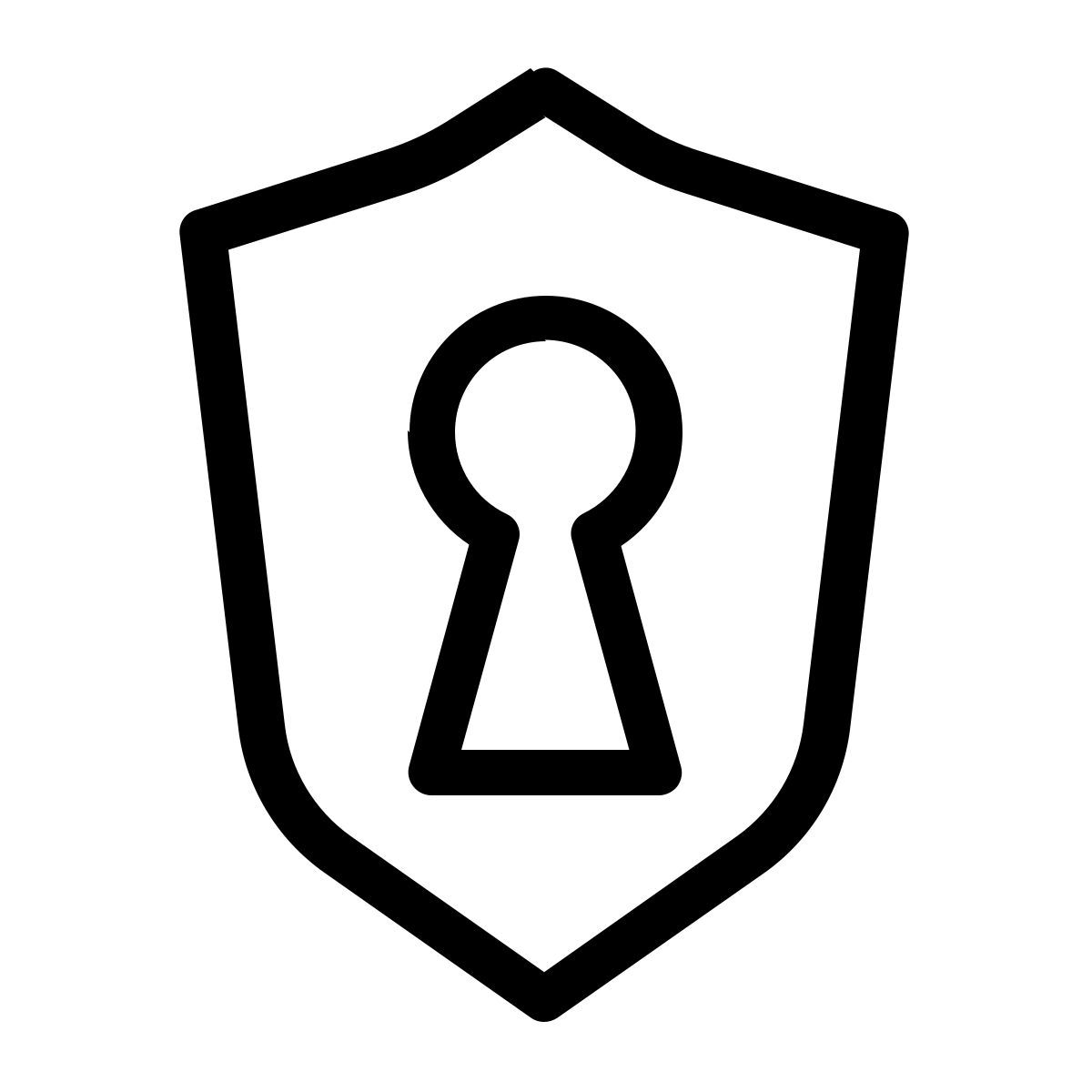 keyhole shield icon