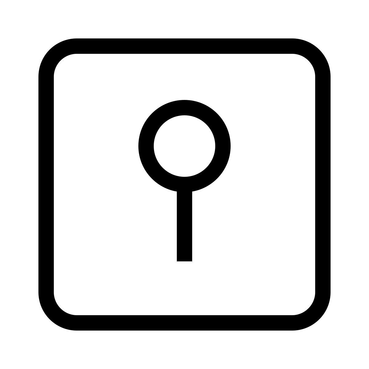 keyhole square icon