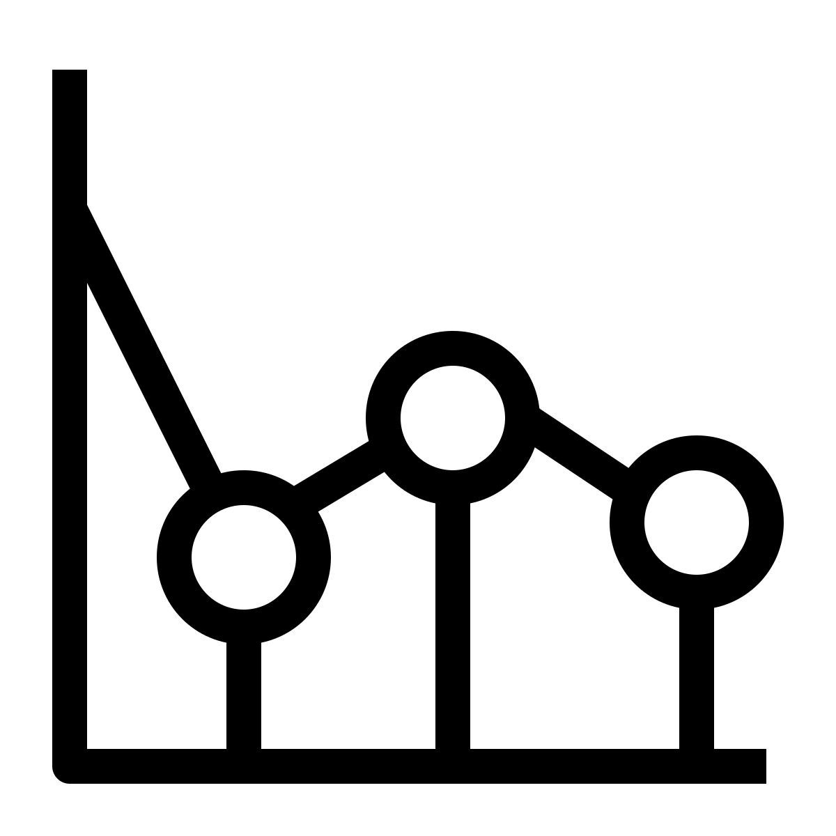 선형 차트 icon