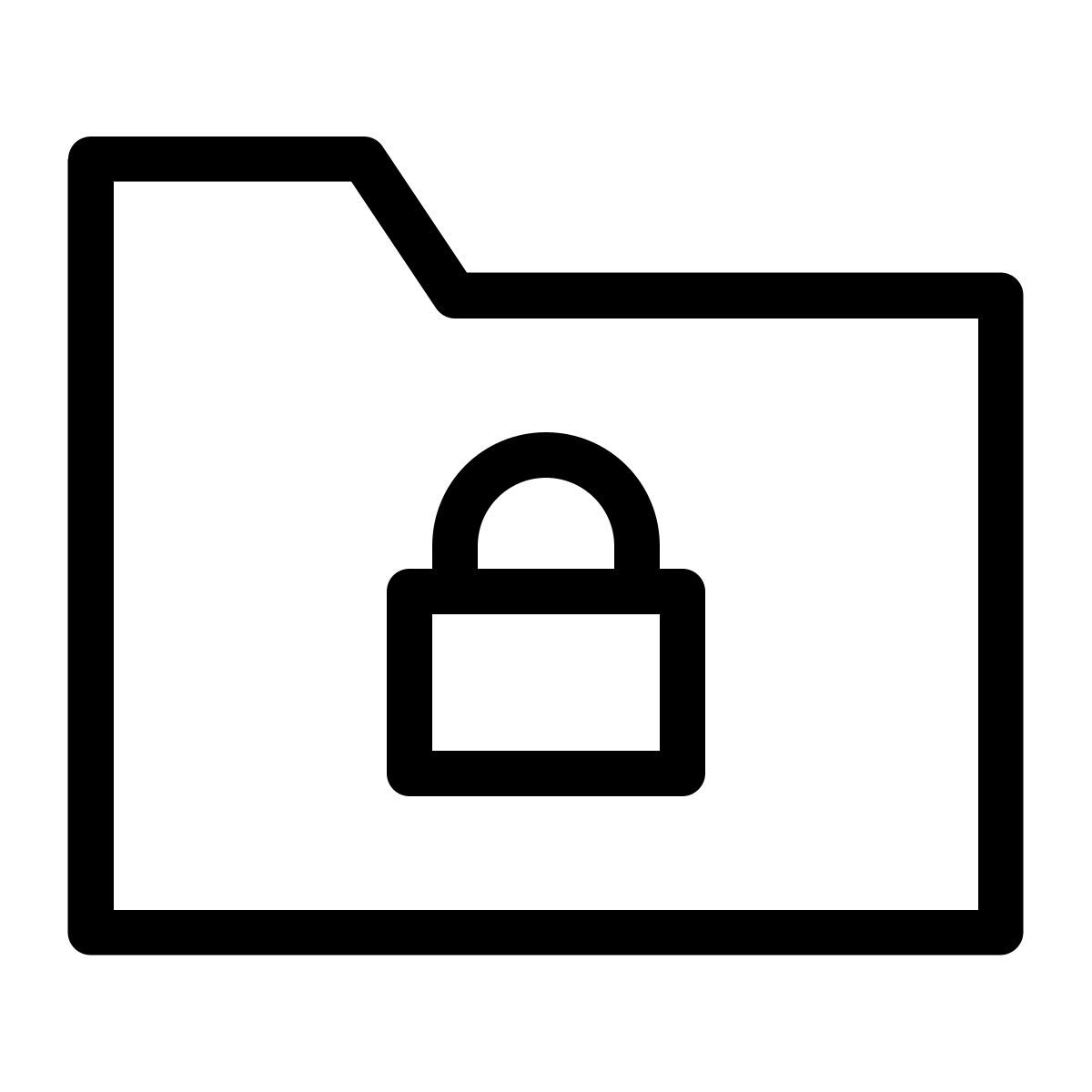 lock folder icon