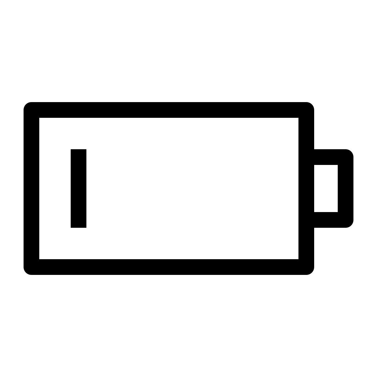 niedriger batteriestand icon
