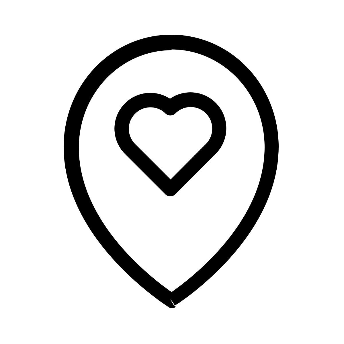 map marker favorite icon