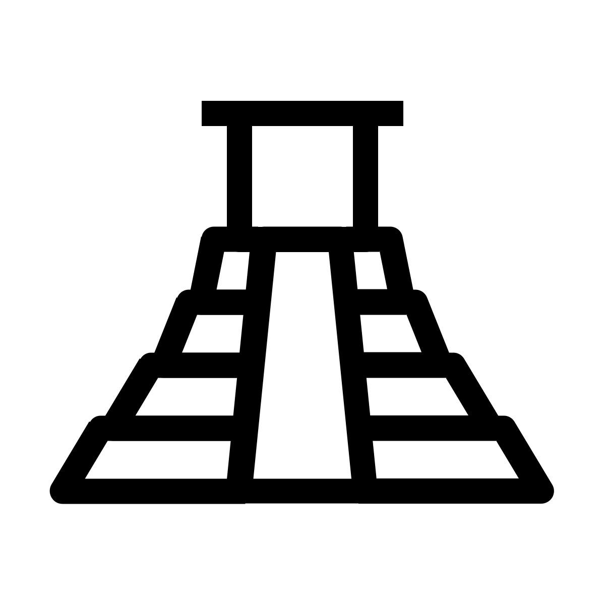 mayan pyramid icon