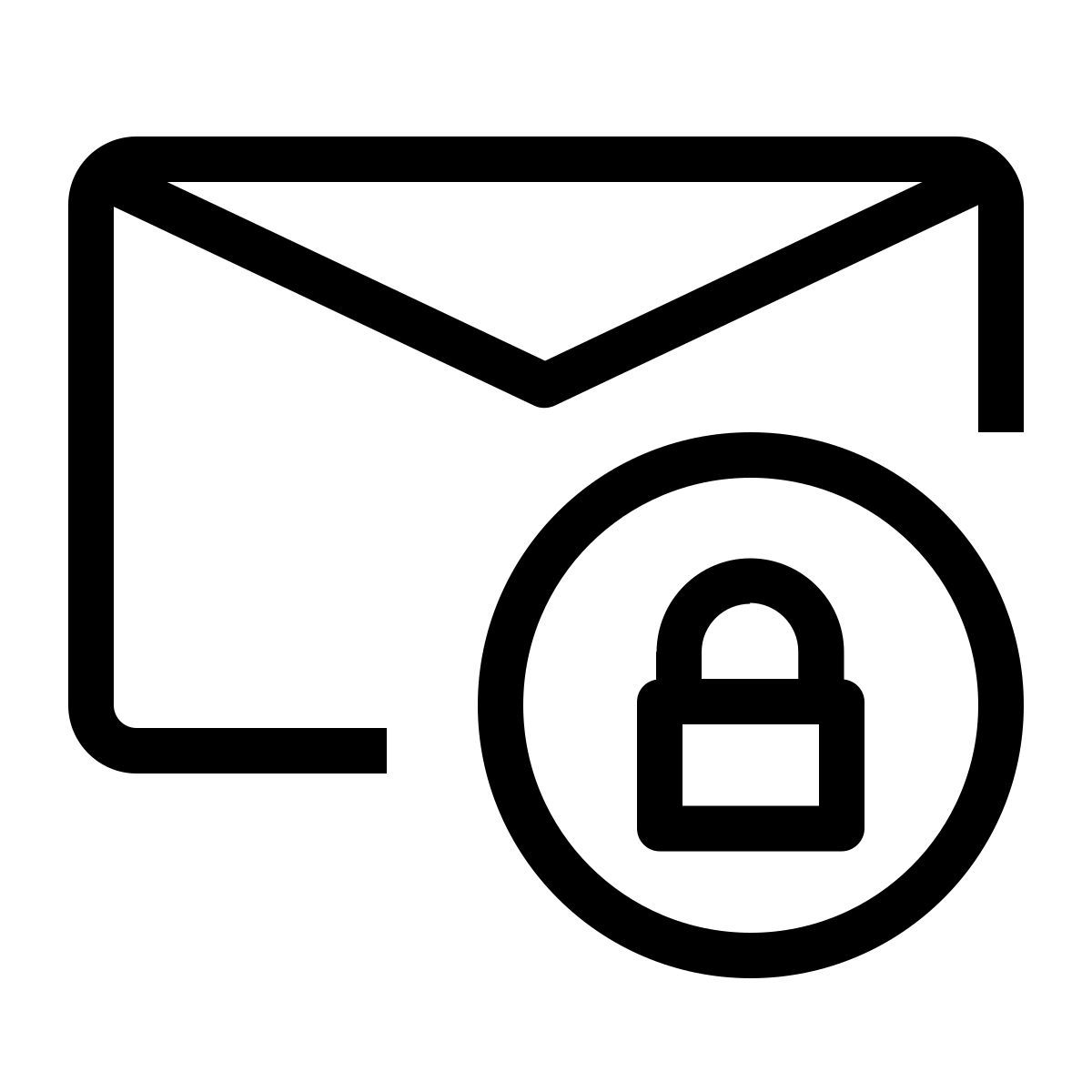 message lock icon