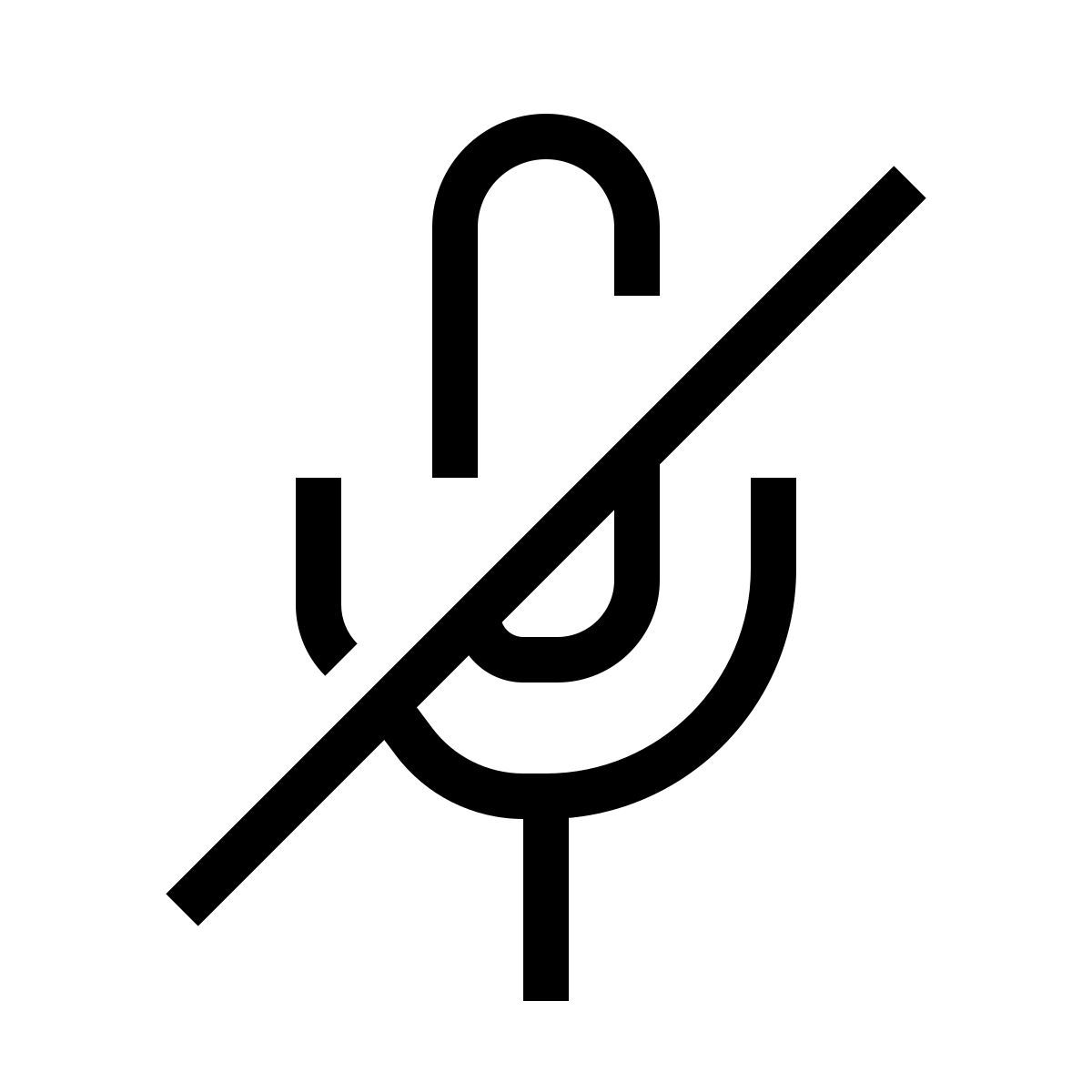 micrófono apagado icon