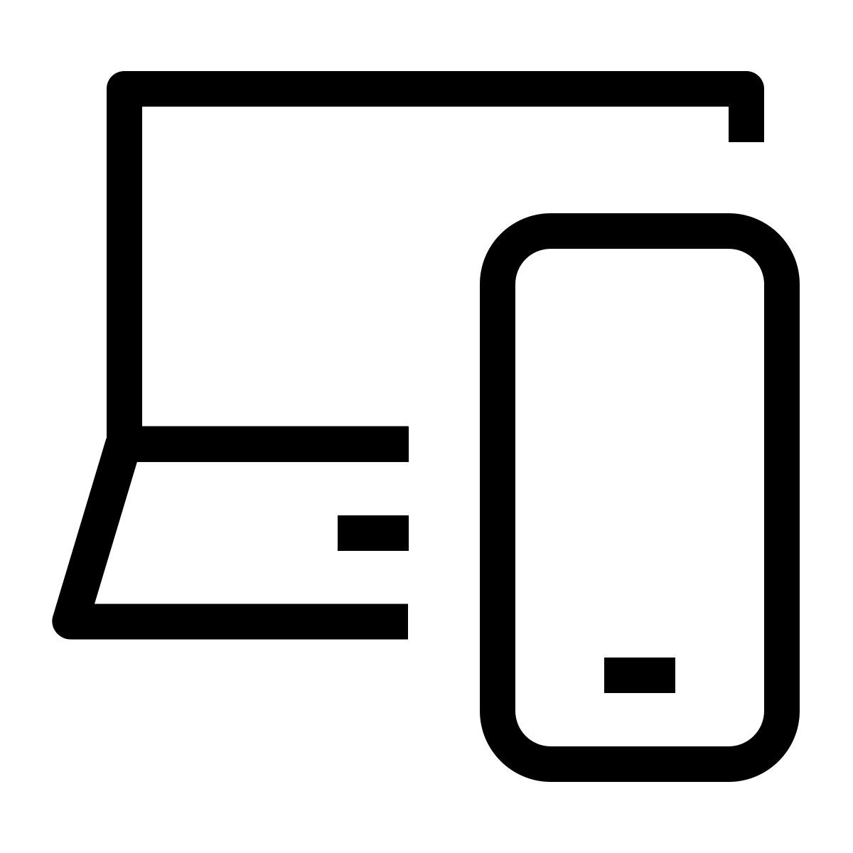 mobile and notebook icon
