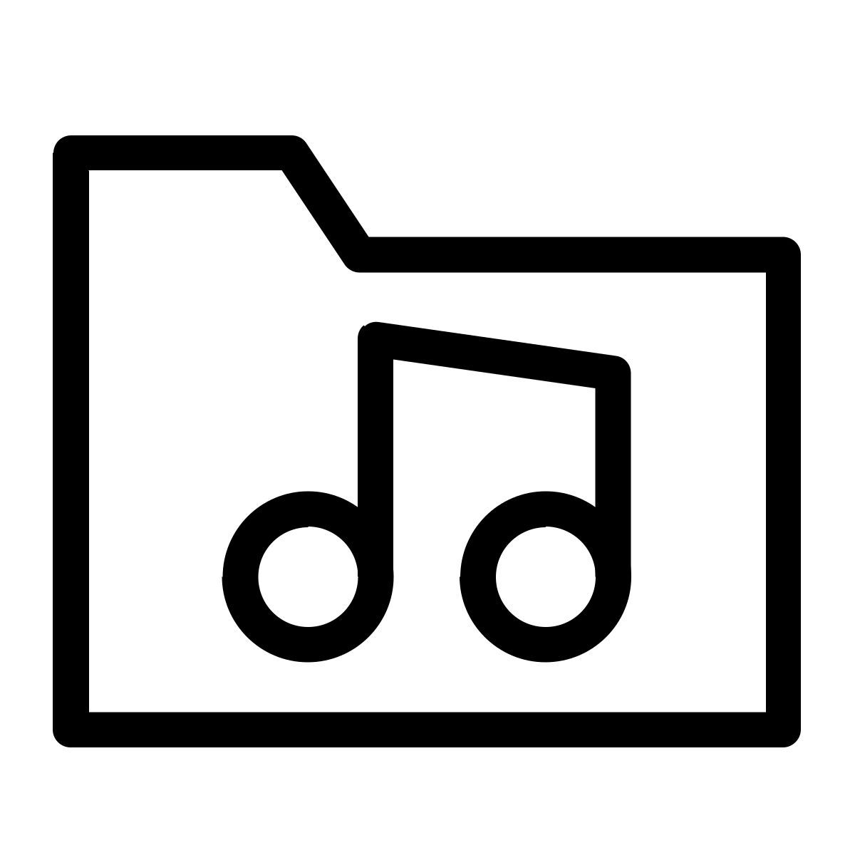 cartella musicale icon