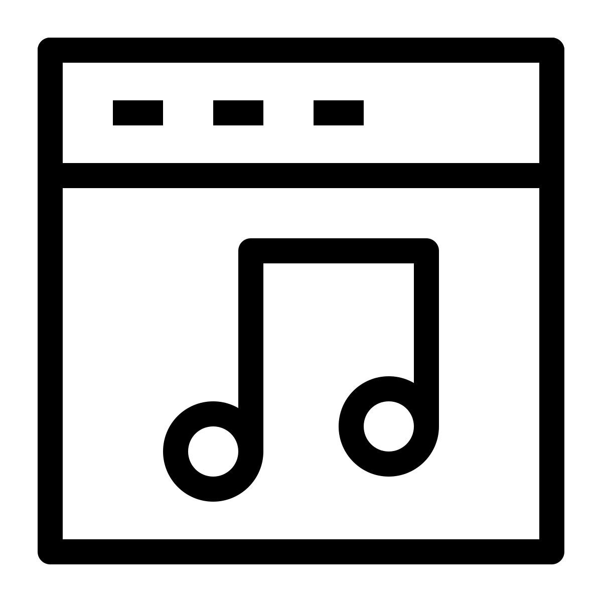 music website icon