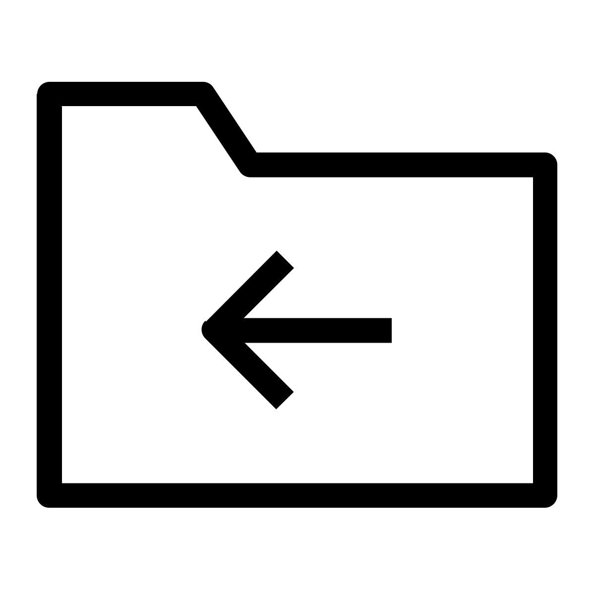 previous folder icon
