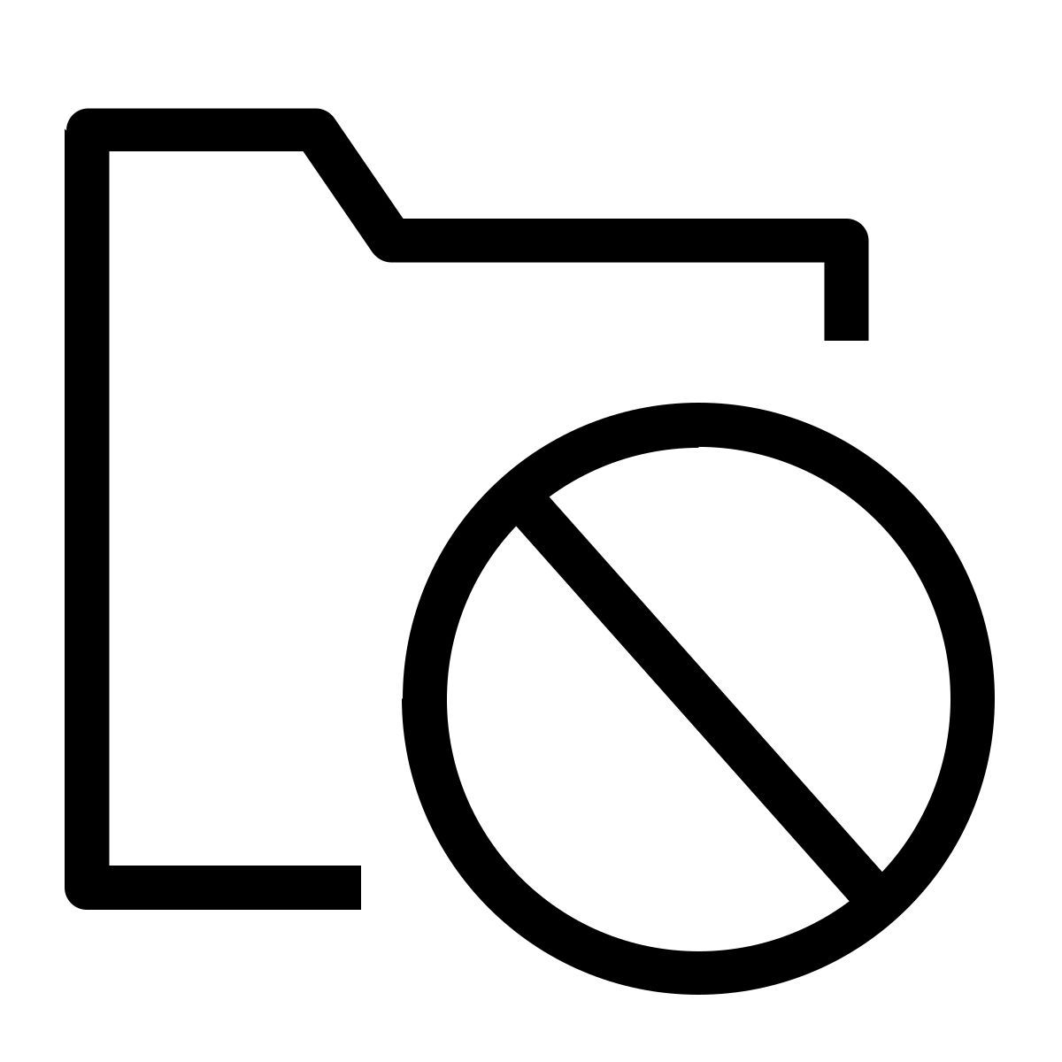 restrict folder icon
