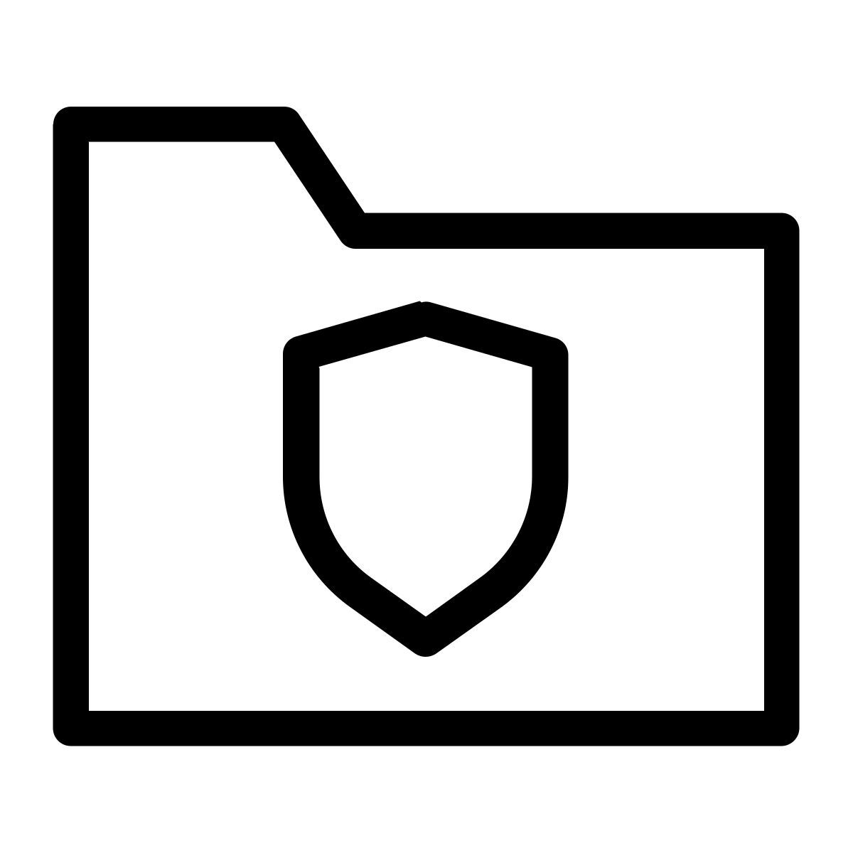 shield folder icon