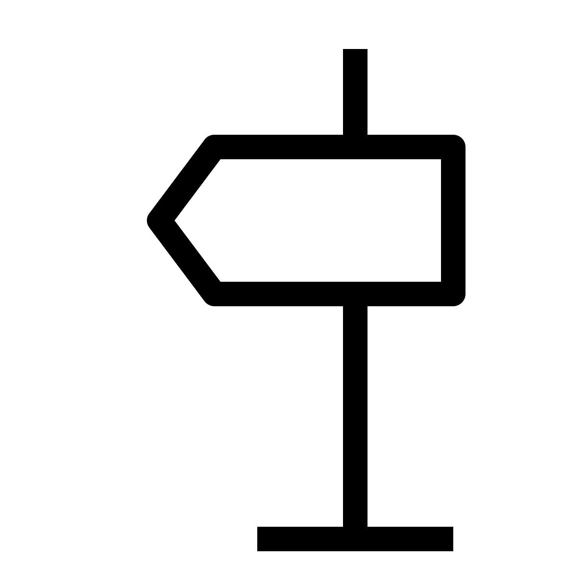sign left icon