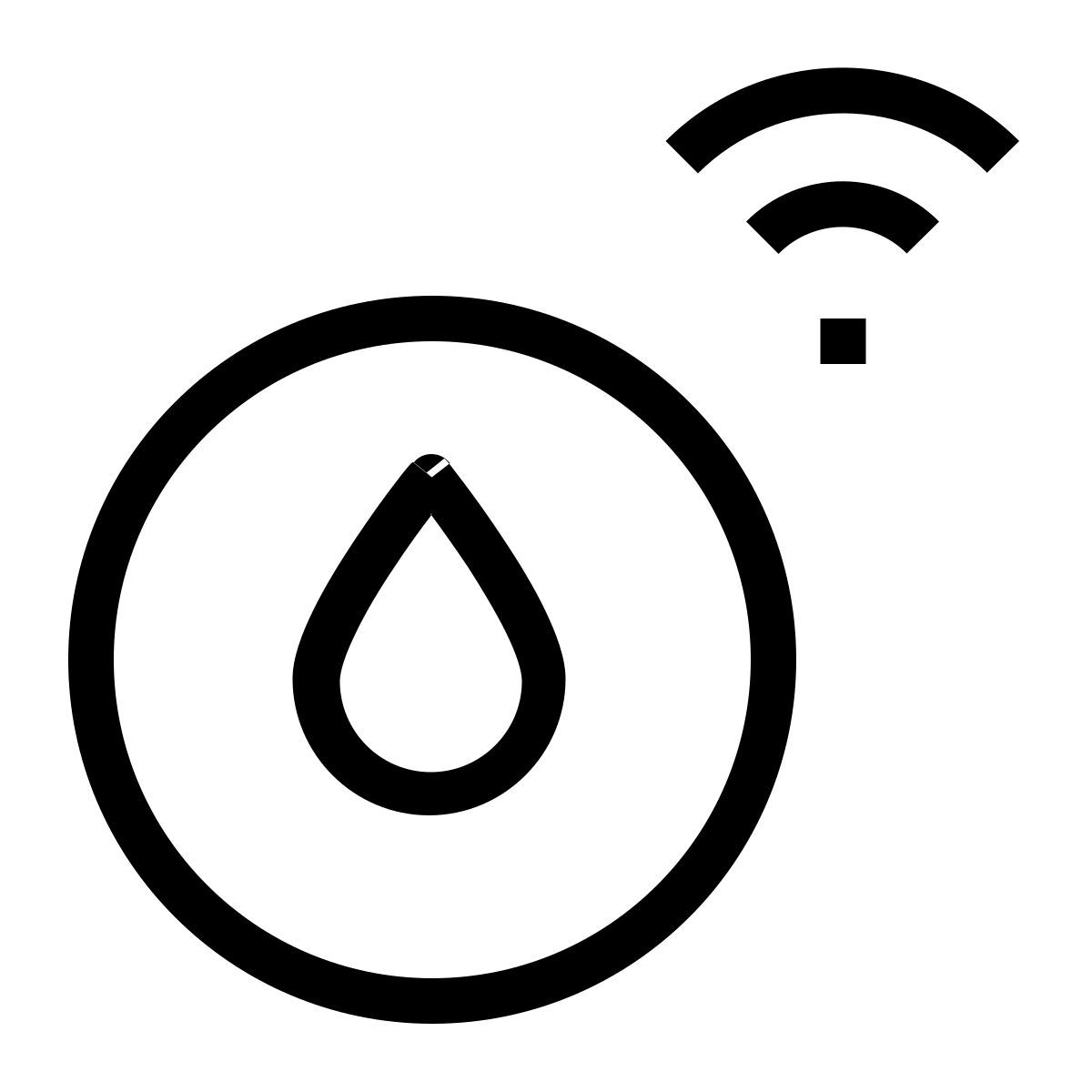 smart fire alarm icon