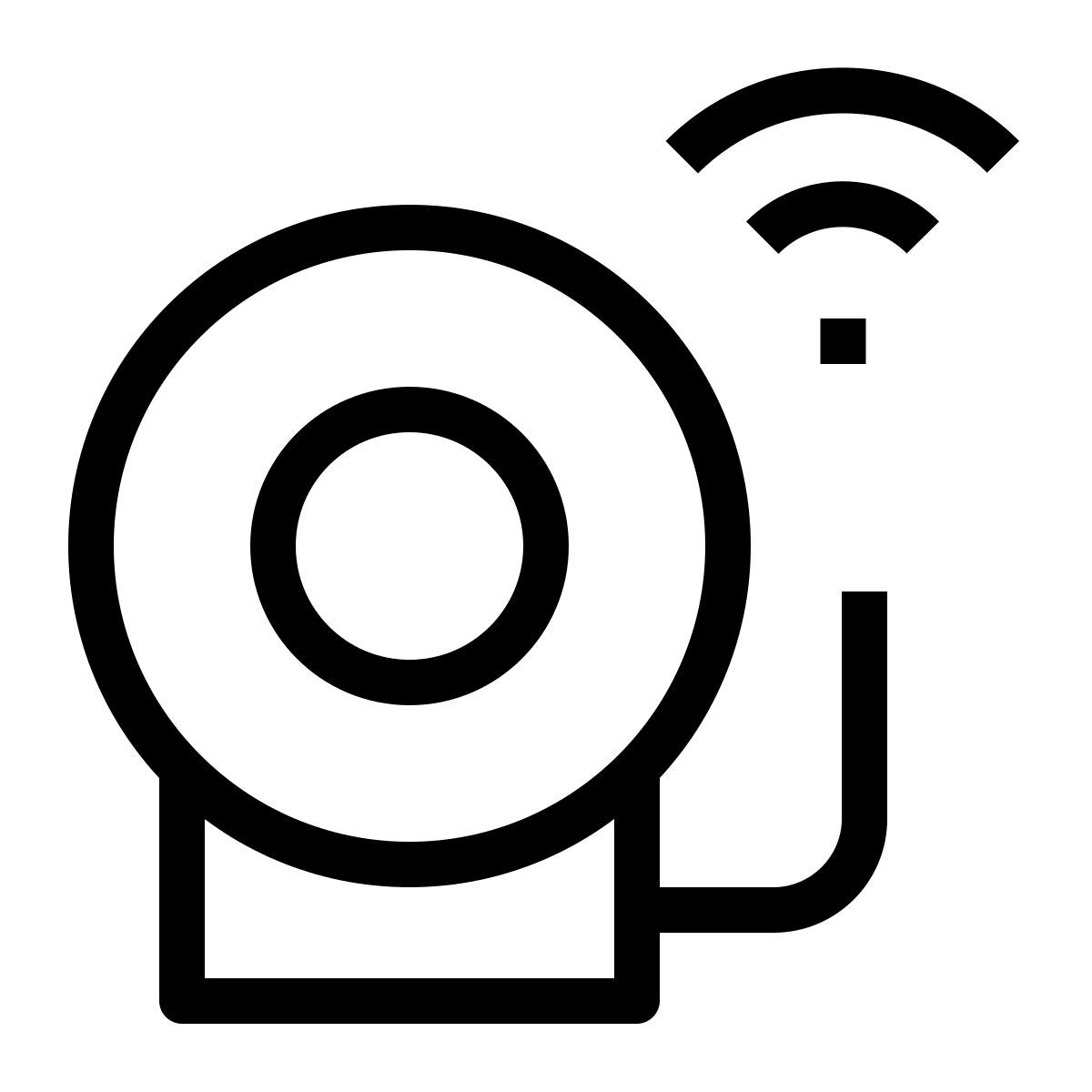 smart fire alarm icon