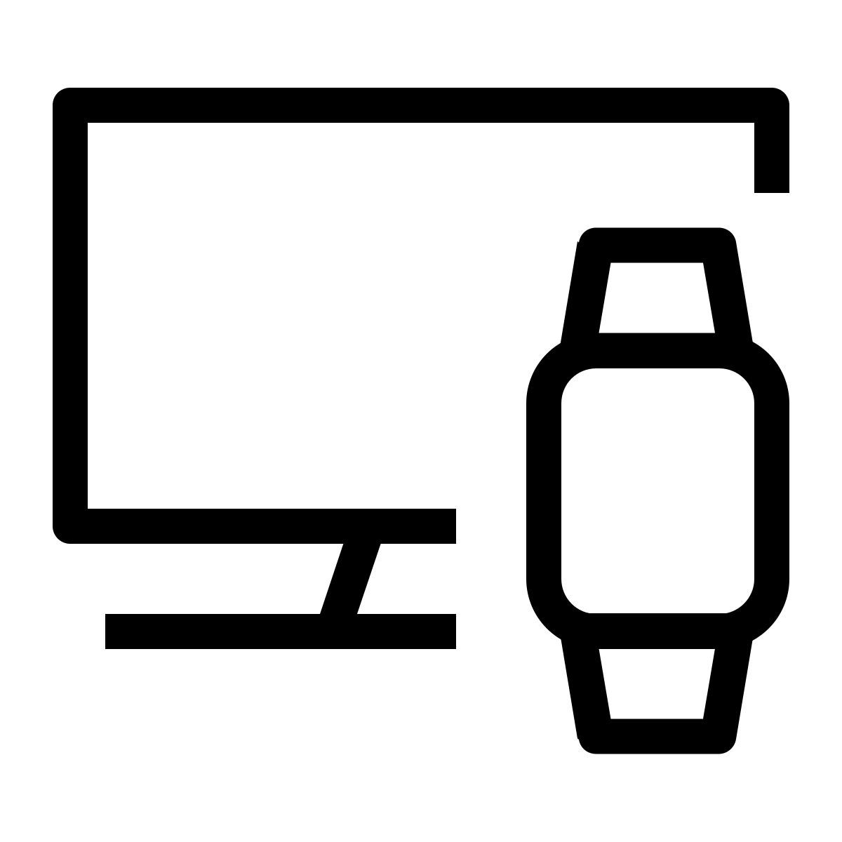 smartwatch e monitor icon