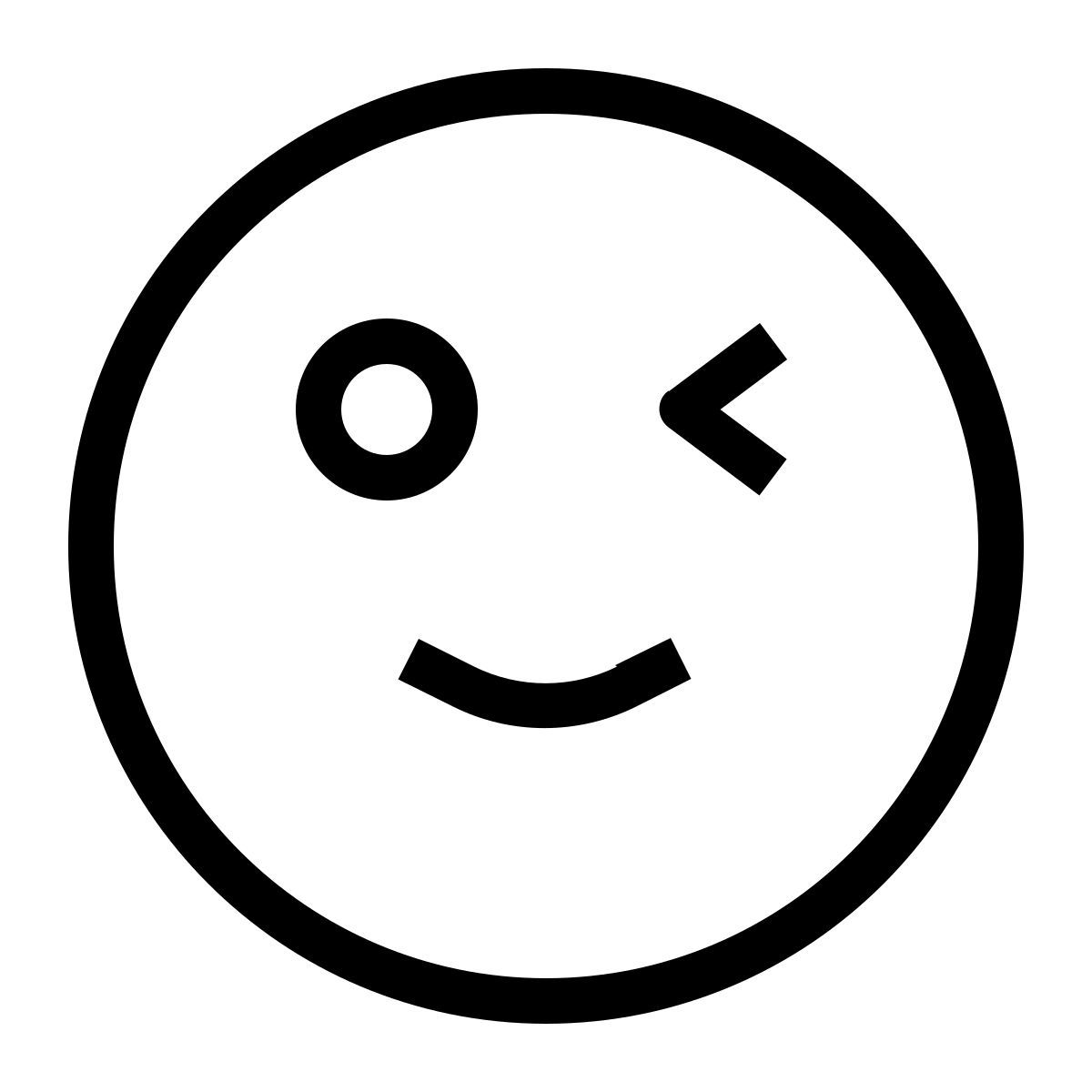 미소 곁눈질 윙크 icon