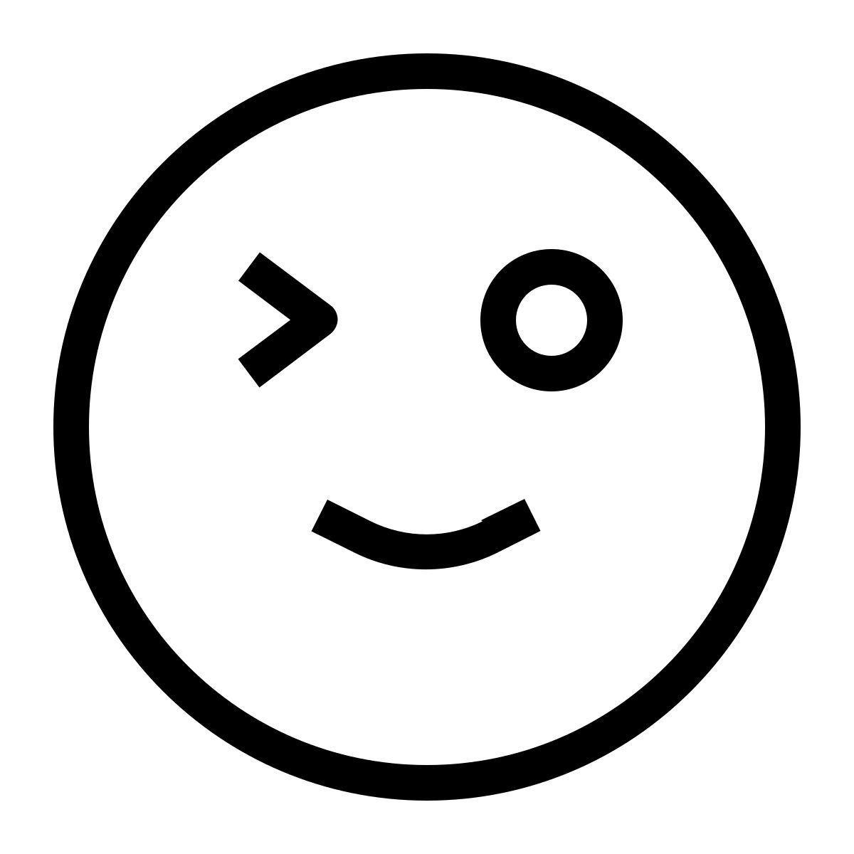 미소 곁눈질 윙크 icon