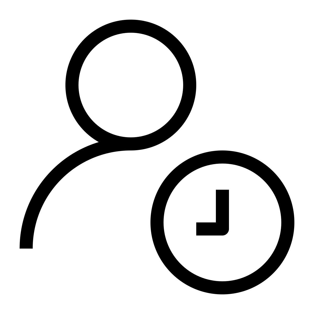 user clock icon
