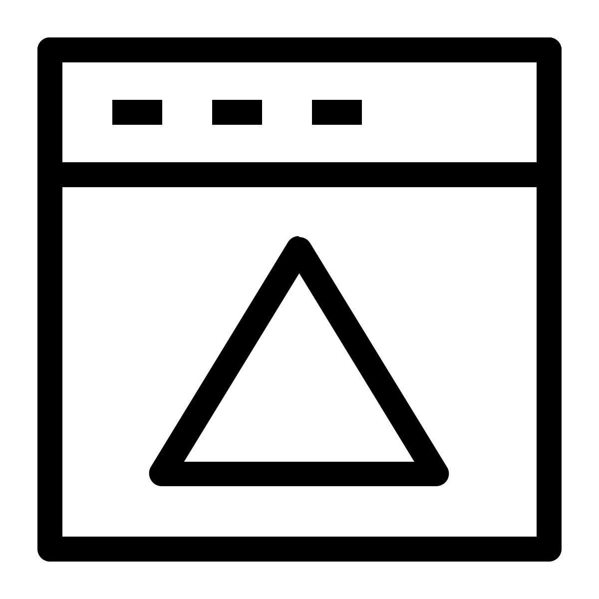 warning website icon