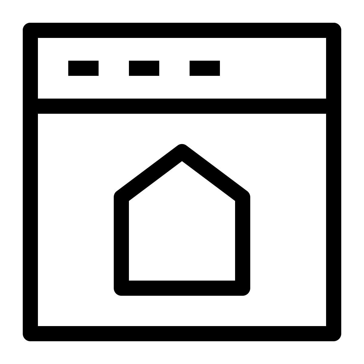 website home icon
