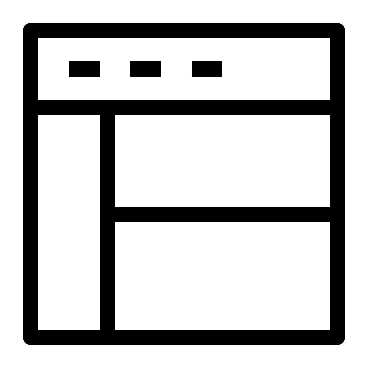 website layout icon