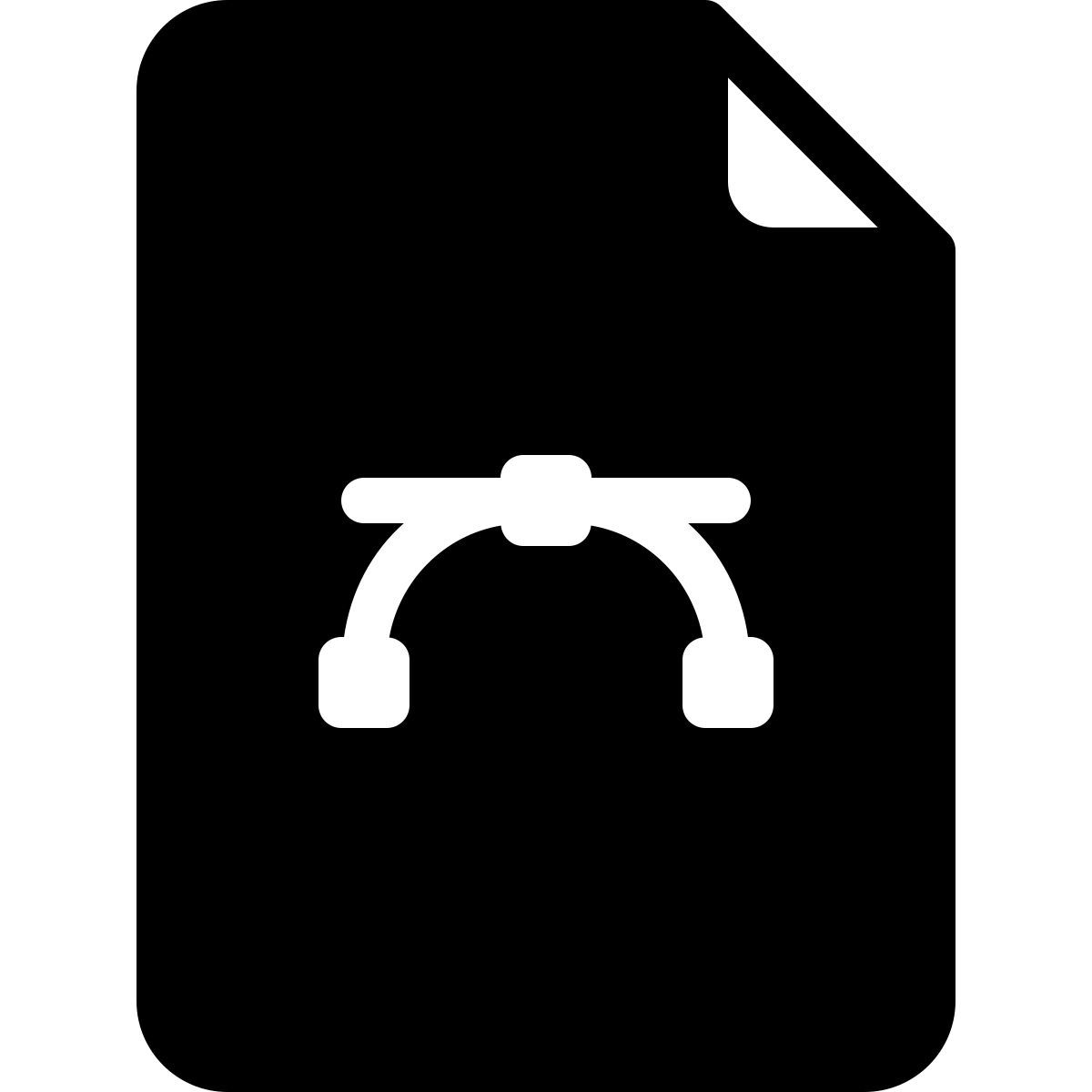 Courbe vectorielle icon