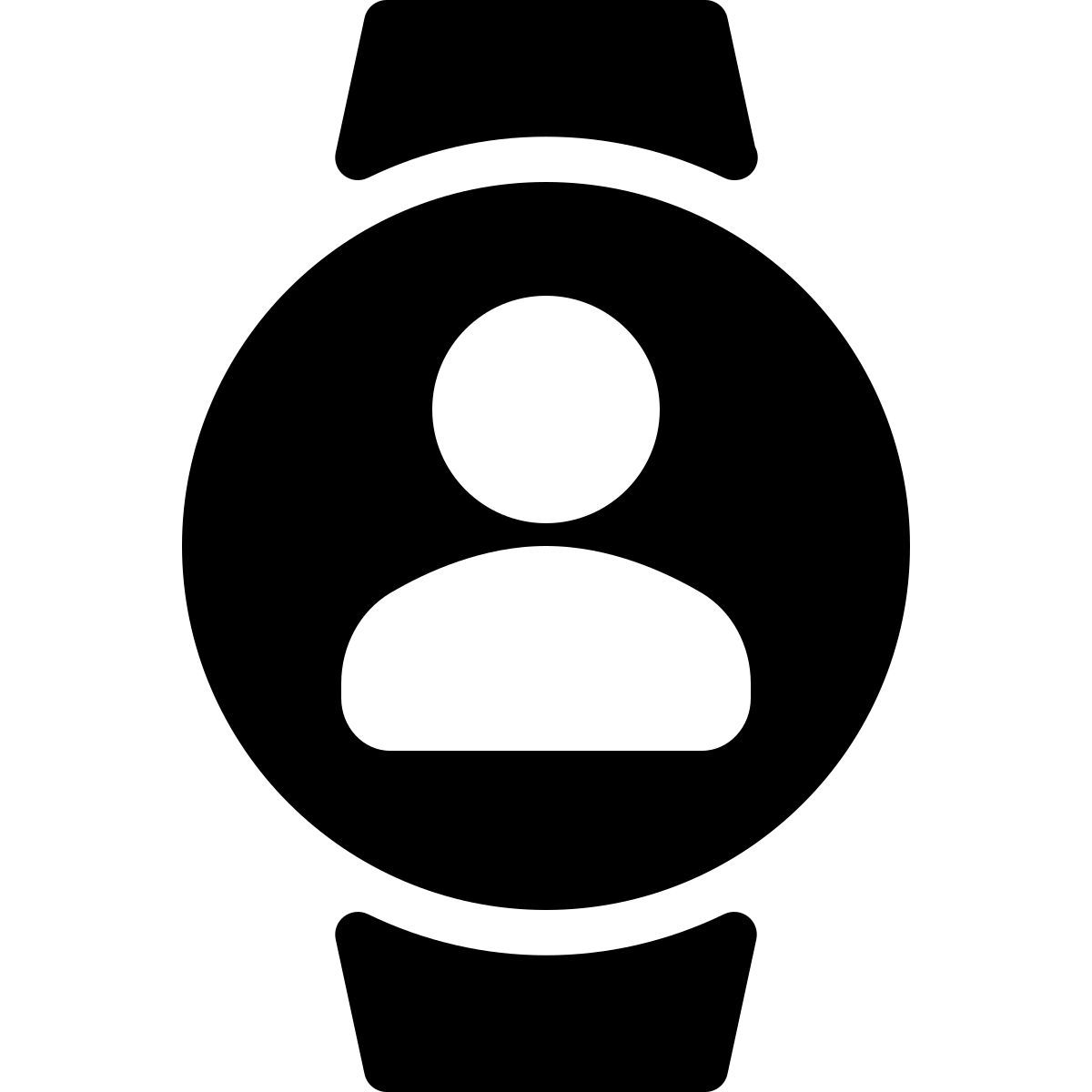 smartwatch contact icon