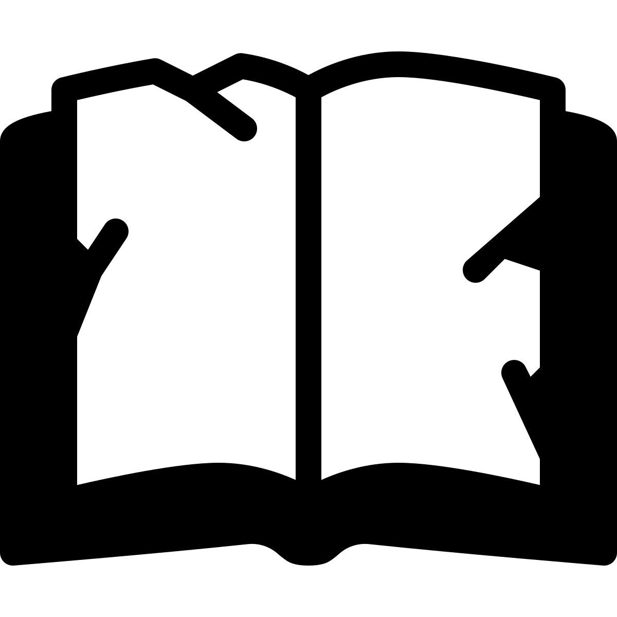torn book icon
