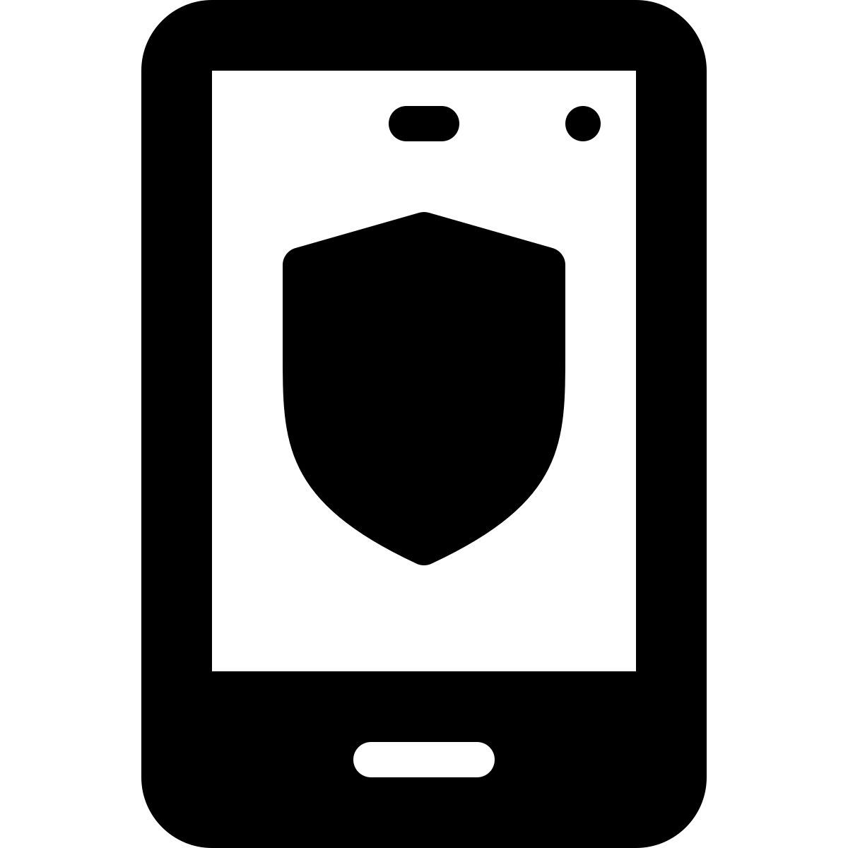mobile phone security icon
