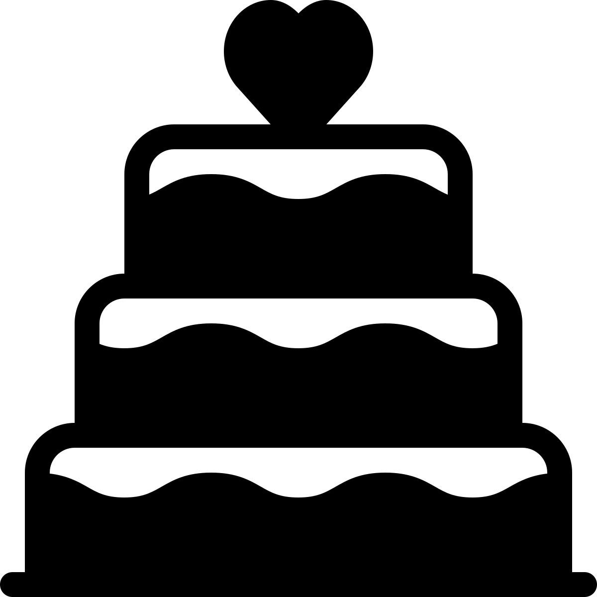 wedding cake icon