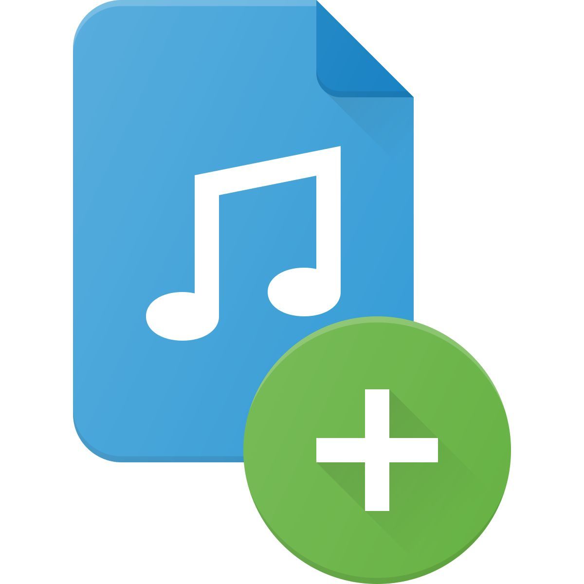 add audio file icon