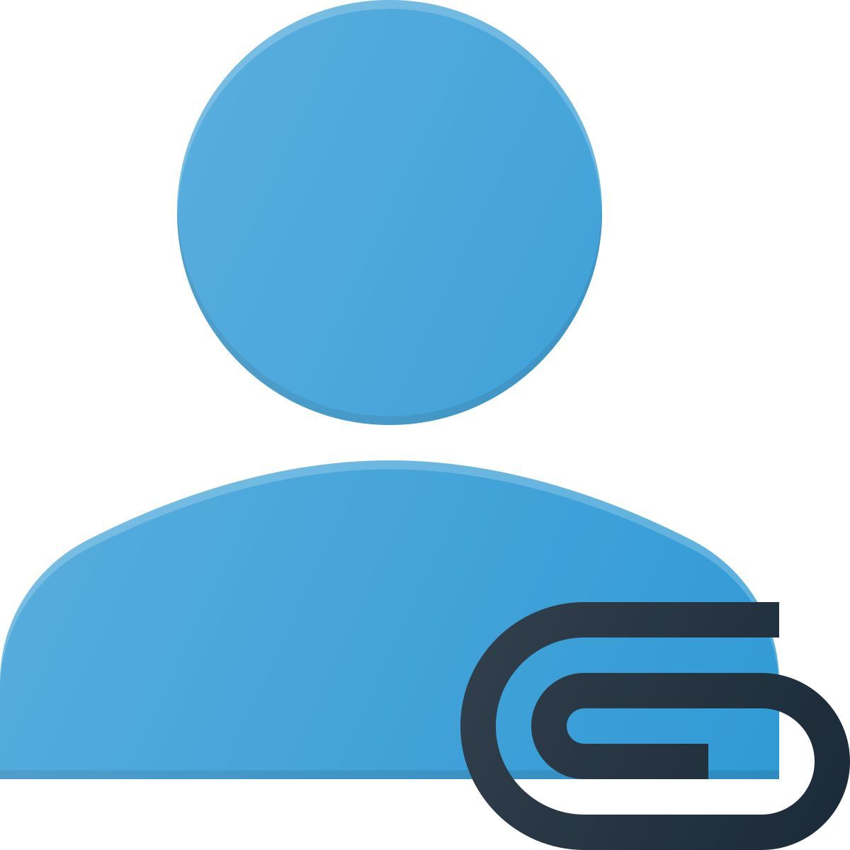 attach user info icon