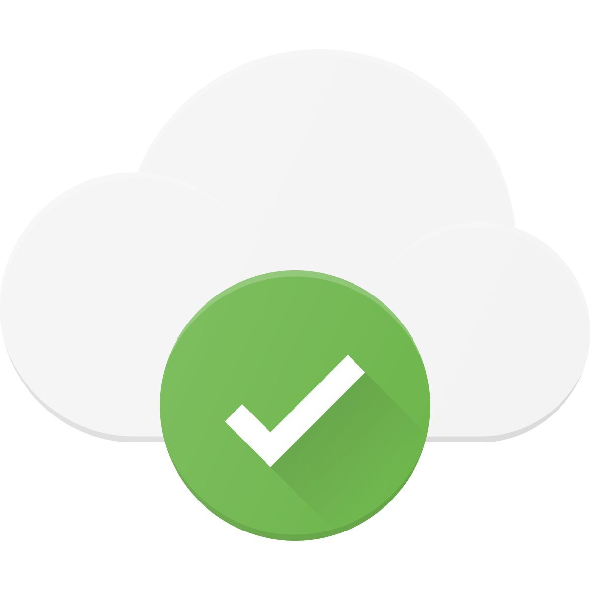 checked cloud icon