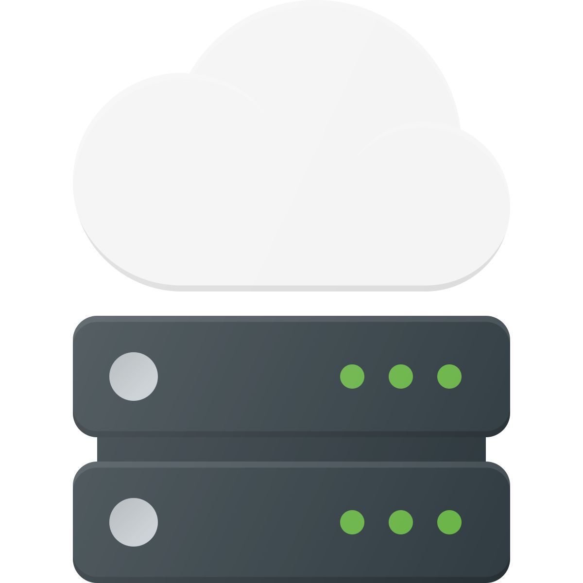 spazio di archiviazione cloud icon
