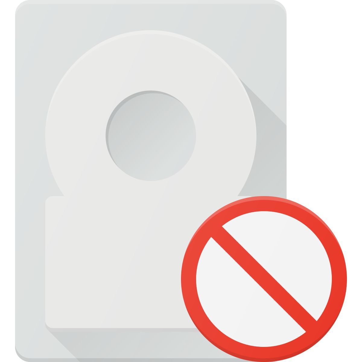hard drive error icon