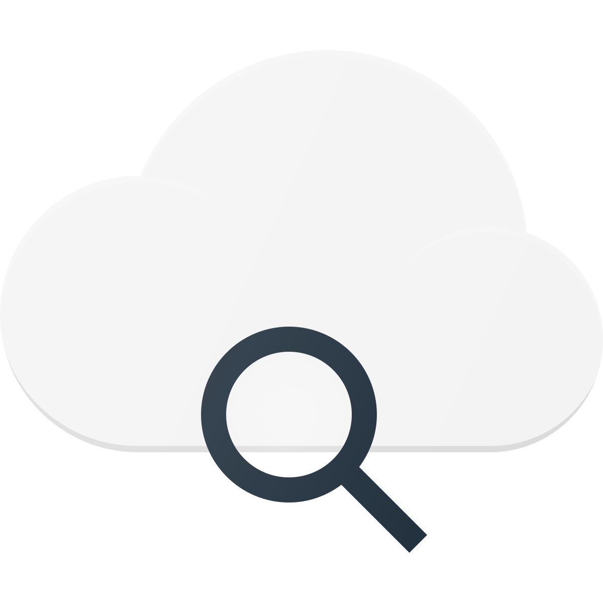search cloud file icon