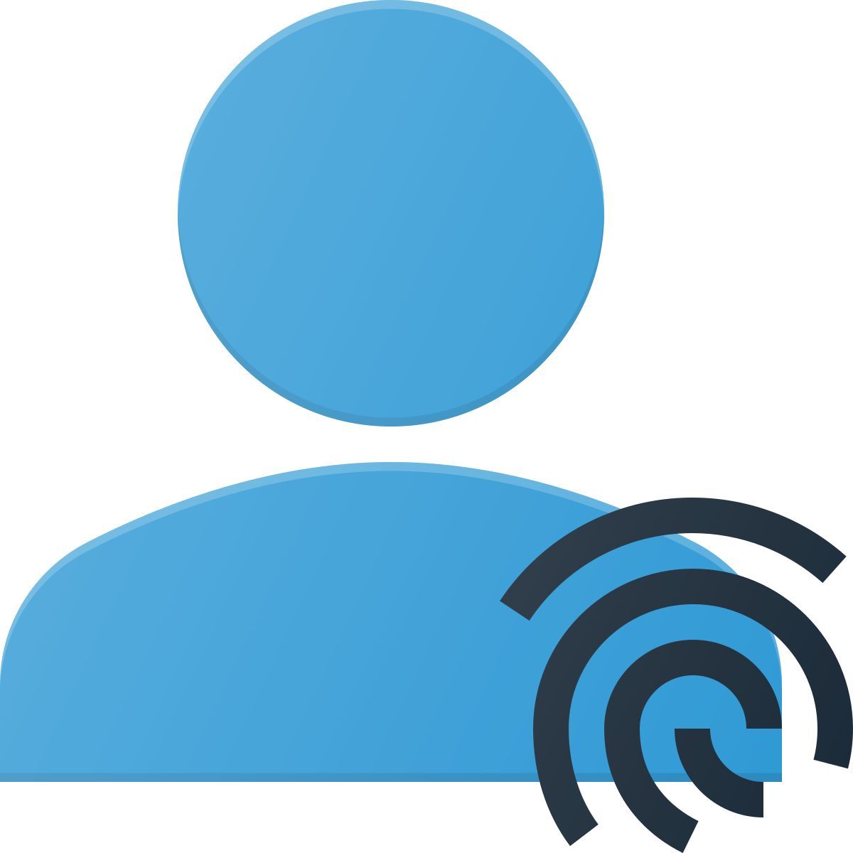 user fingerprint icon