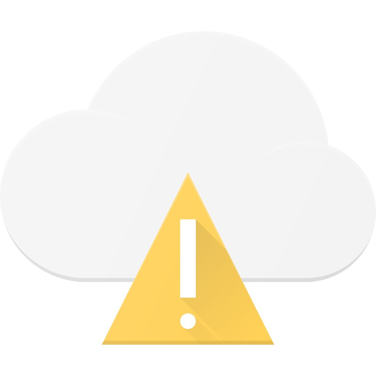cloud warning icon
