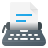 external Typewriter-office-those-icons-flat-those-icons icon